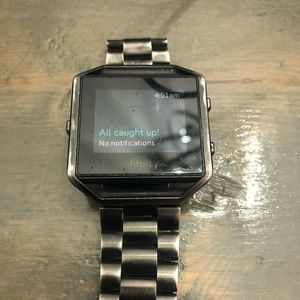 Fitbit BLAZE. Metal bracelet. Very minor wear/tear